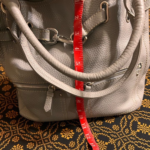 Cole Haan Gray Leather Handbag - EUC - Picture 8 of 10